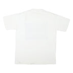 Mens White Graphic T-Shirt XL Short Sleeve Crew Neck Old Extinct Print