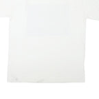 Mens White Graphic T-Shirt XL Short Sleeve Crew Neck Old Extinct Print