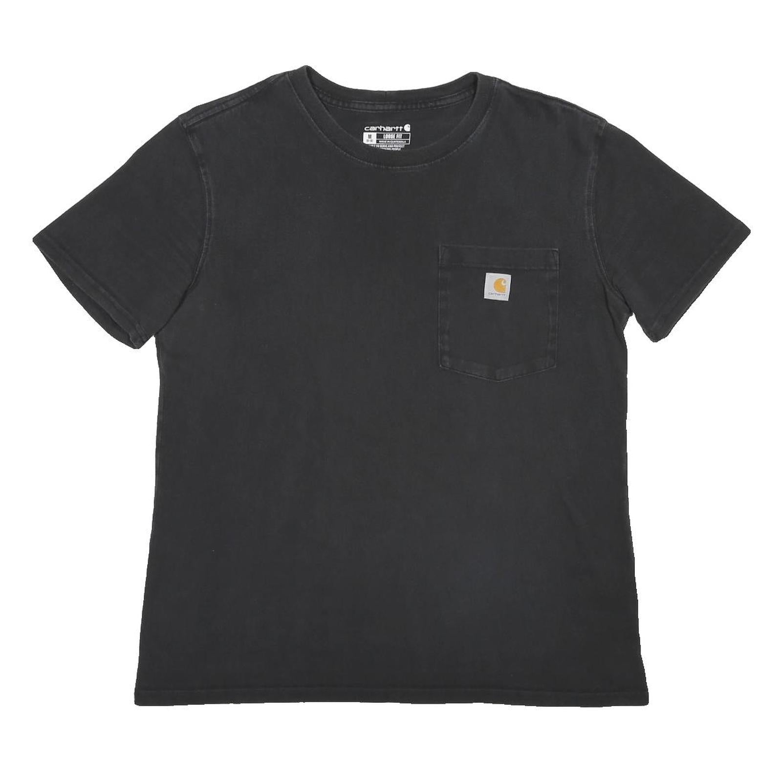 CARHARTT Womens Black Pocket T-Shirt M Short Sleeve Crew Neck Cotton Casual