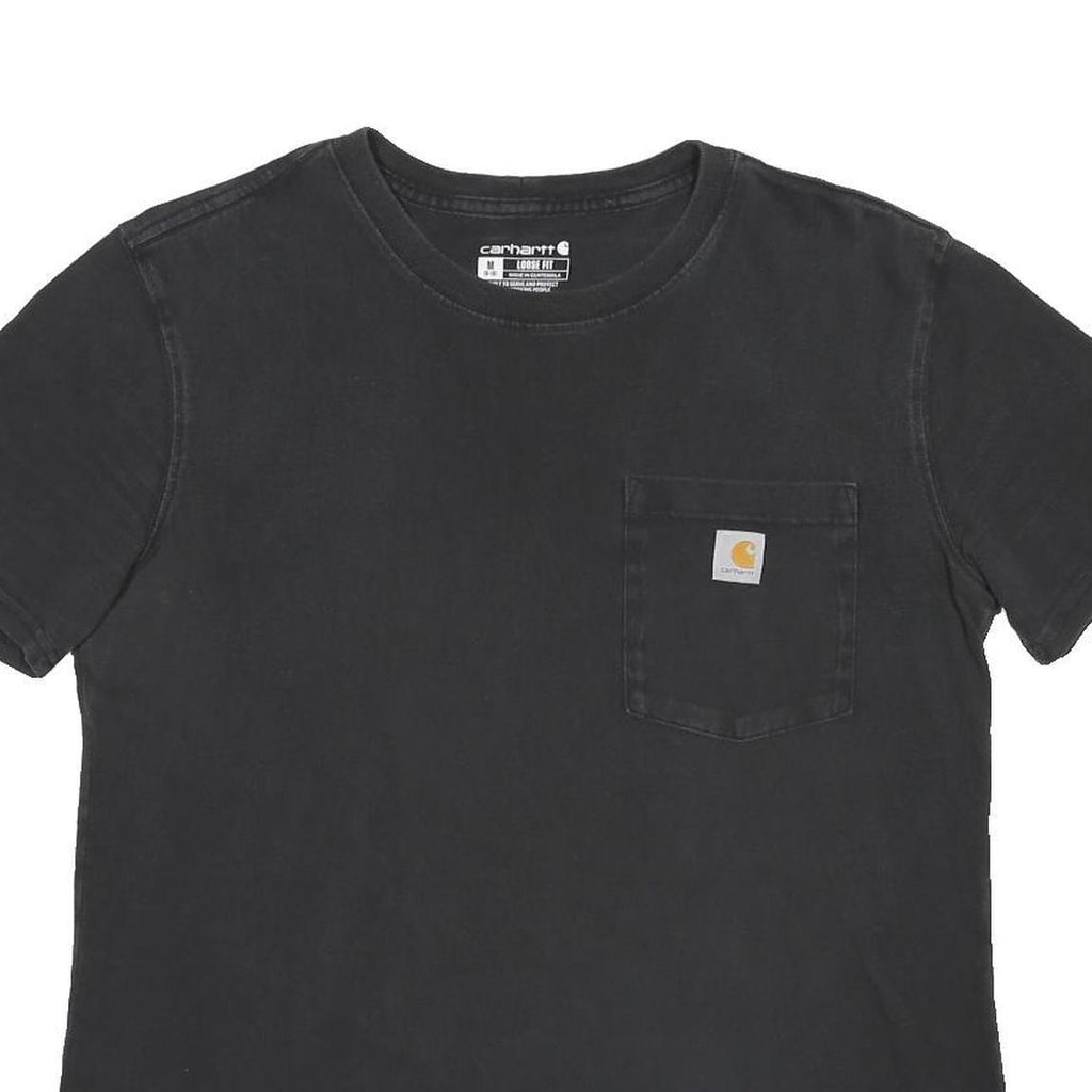 CARHARTT Womens Black Pocket T-Shirt M Short Sleeve Crew Neck Cotton Casual