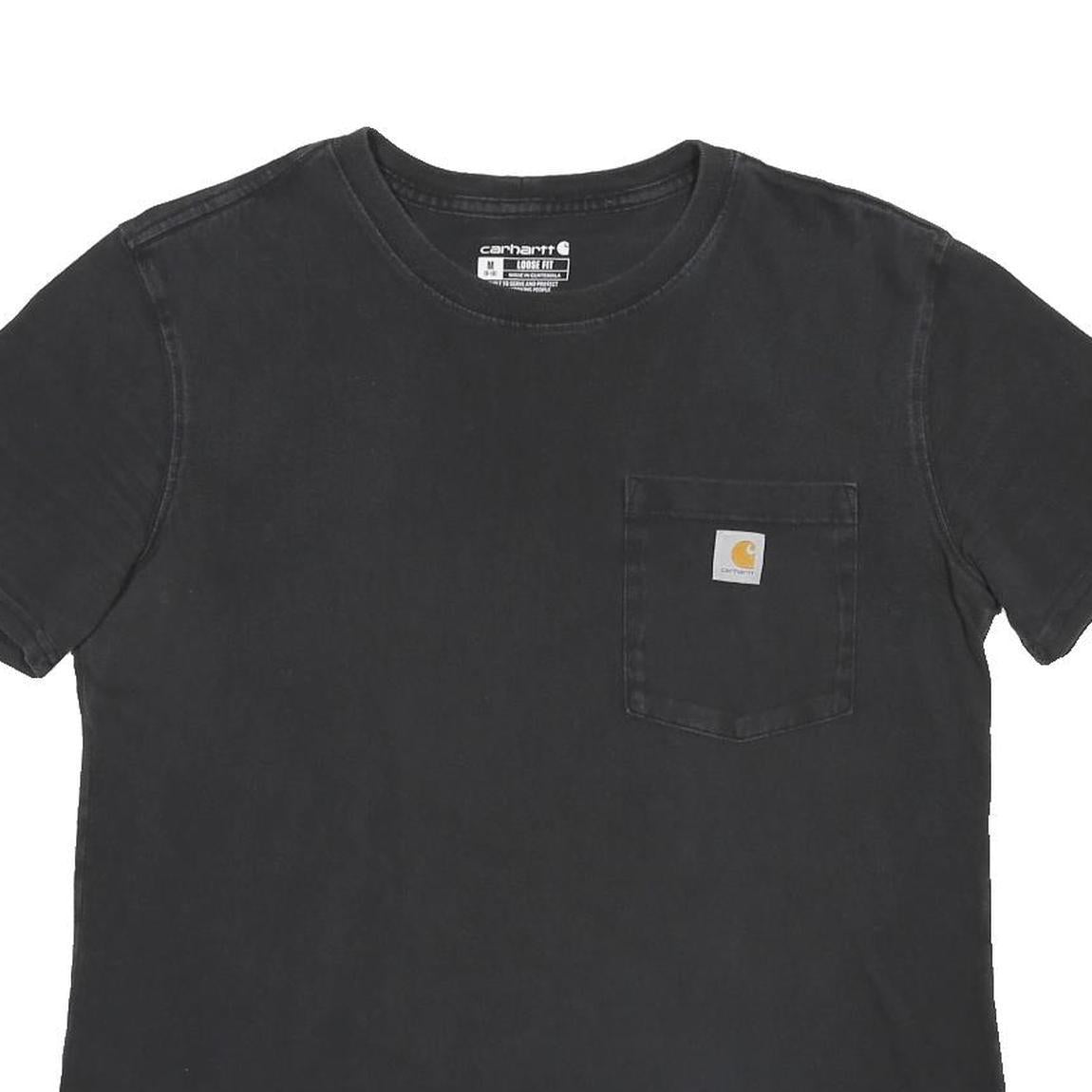 CARHARTT Womens Black Pocket T-Shirt M Short Sleeve Crew Neck Cotton Casual