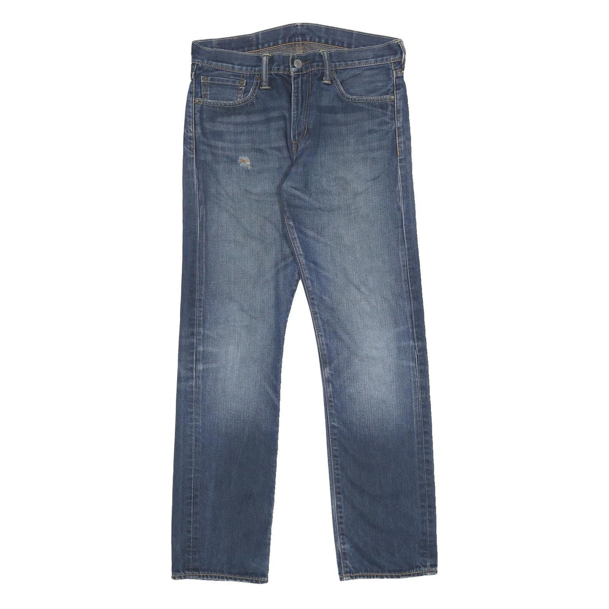 LEVI'S 504 Mens Jeans Blue Regular Straight Denim Medium W31 L32 Classic Fit Zip