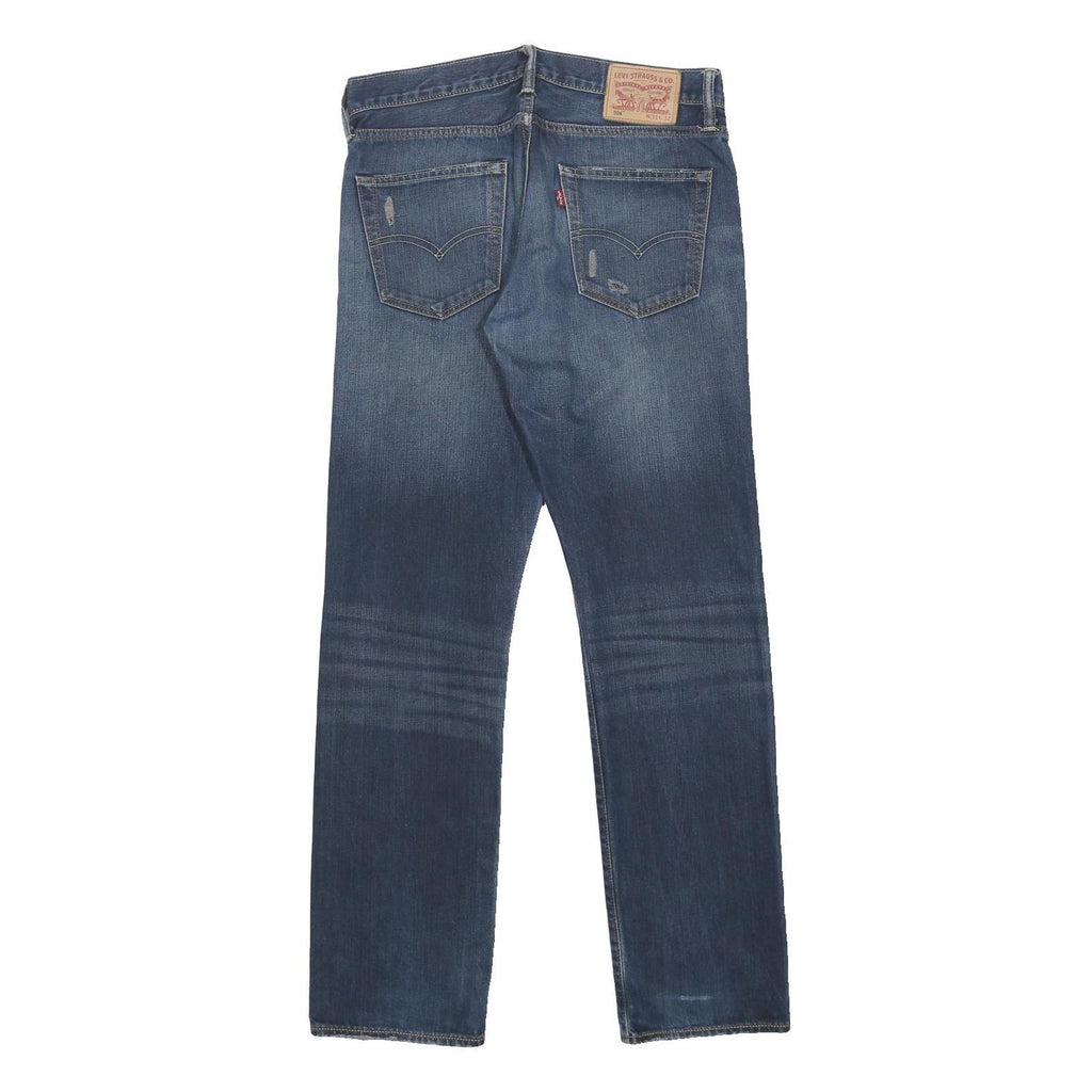 LEVI'S 504 Mens Jeans Blue Regular Straight Denim Medium W31 L32 Classic Fit Zip