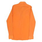 SPORT Mens Orange Shirt S Cotton Blend Lightweight Long Sleeve Casual