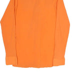 SPORT Mens Orange Shirt S Cotton Blend Lightweight Long Sleeve Casual