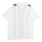 Part Stripe Stretch Mens Polo Shirt White M