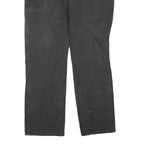 DICKIES Mens Black Regular Straight Denim W40 L30 Workwear Cotton Blend Zip