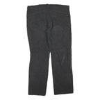 DICKIES Mens Black Regular Straight Denim W40 L30 Workwear Cotton Blend Zip