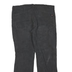 DICKIES Mens Black Regular Straight Denim W40 L30 Workwear Cotton Blend Zip
