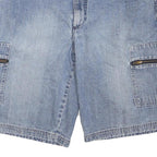TOMMY HILFIGER Mens Denim Blue Cargo Shorts M W32 Casual Cotton Blend