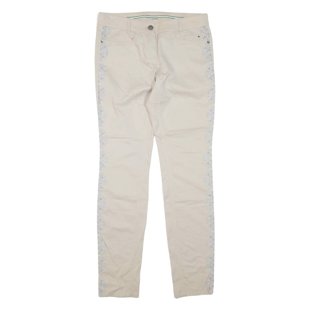 MARC CAIN Womens Trousers Beige Regular Skinny W30 L32