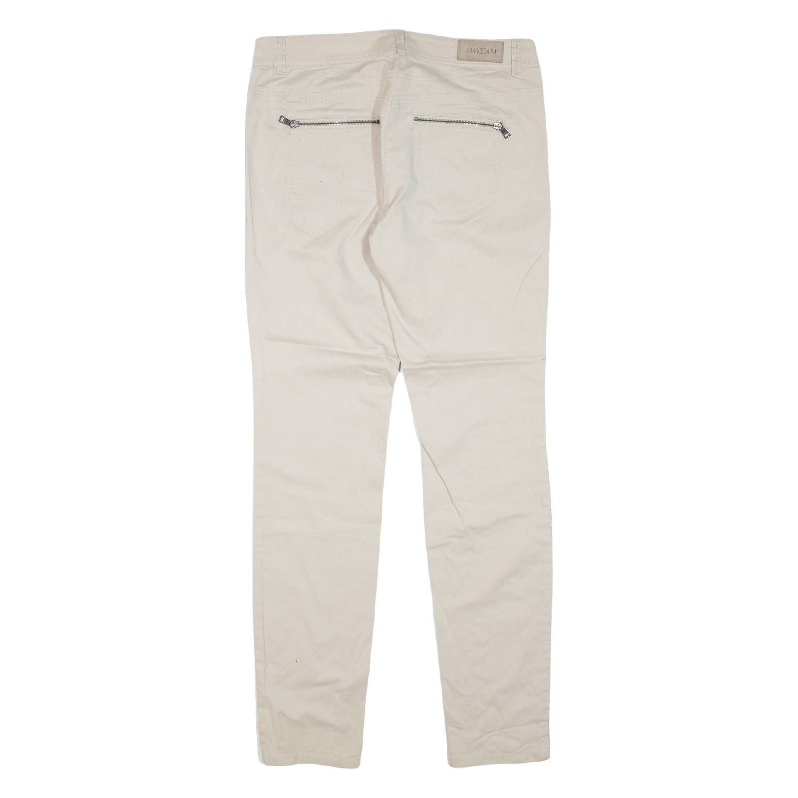 MARC CAIN Womens Trousers Beige Regular Skinny W30 L32