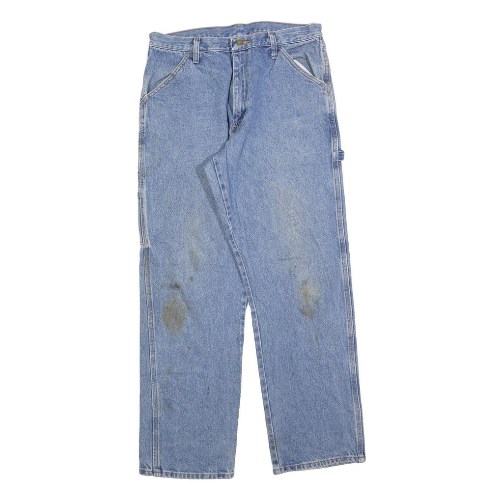 DICKIES Mens Blue Regular Fit Denim Jeans W32 L32 Carpenter Workwear