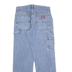 DICKIES Mens Blue Regular Fit Denim Jeans W32 L32 Carpenter Workwear