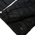 PUMA Mens Black Hooded Jacket M Polyester Quilted Zip Sportswear
