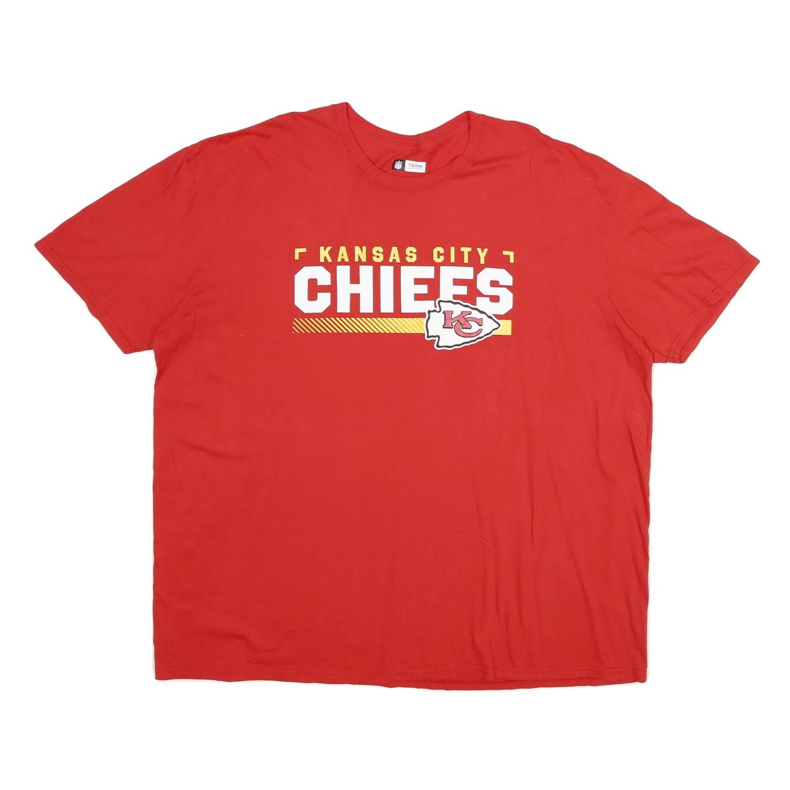 NFL Mens Red Kansas City Chiefs Graphic T-Shirt 3XL Short Sleeve Crew Neck