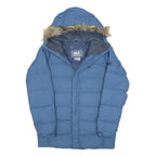 JACK WOLFSKIN Mens Blue Winter Puffer Jacket S Polyester Blend Waterproof