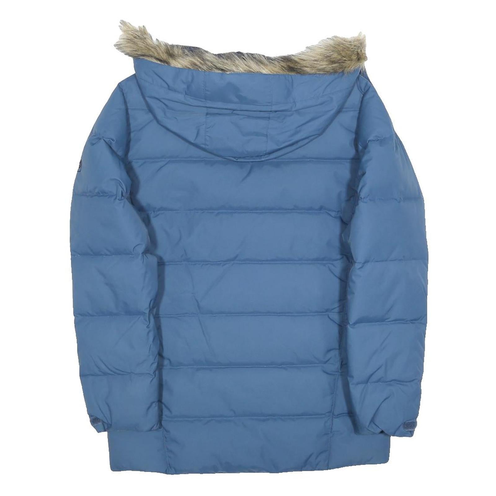 JACK WOLFSKIN Mens Blue Winter Puffer Jacket S Polyester Blend Waterproof