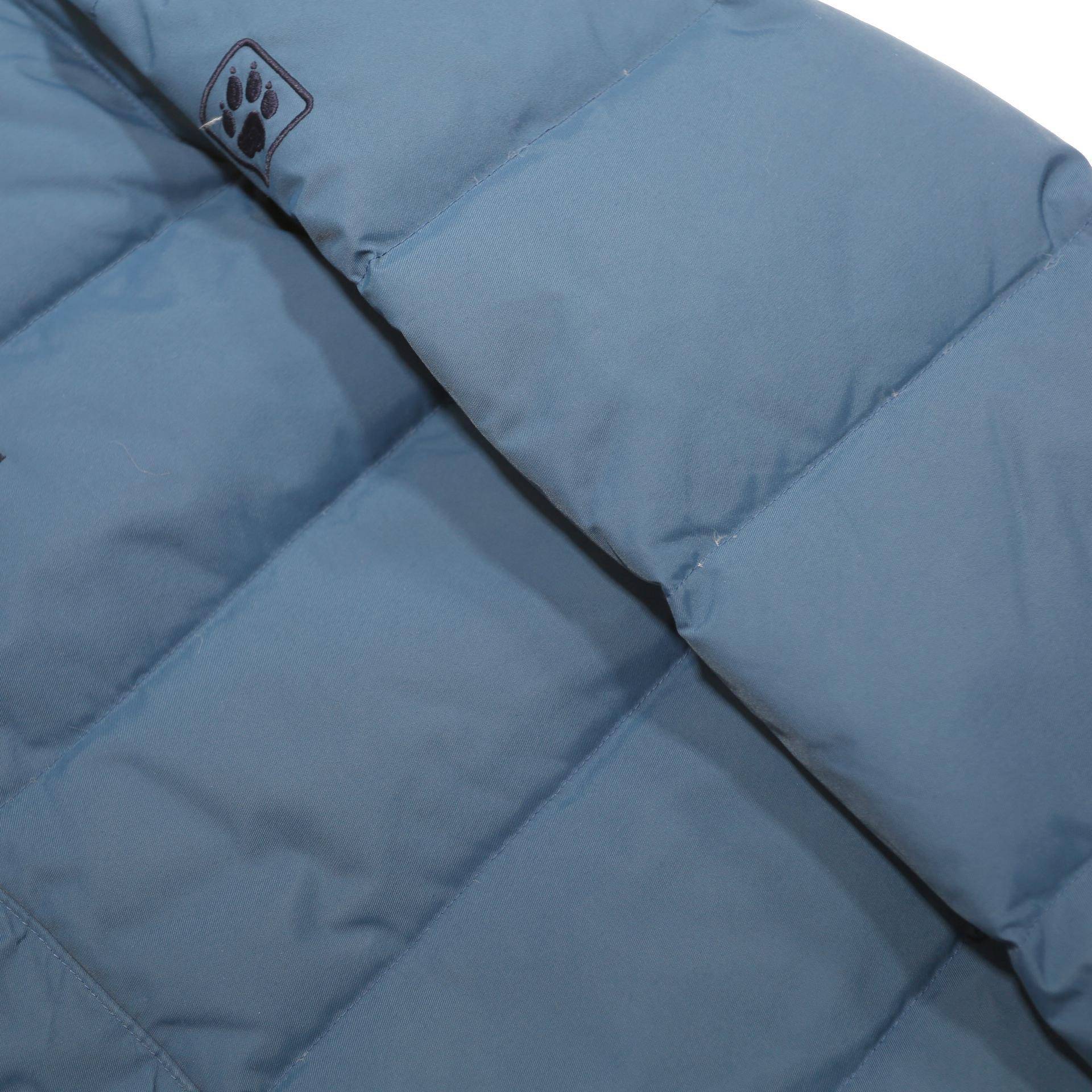 JACK WOLFSKIN Mens Blue Winter Puffer Jacket S Polyester Blend Waterproof