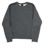 ADIDAS Mens Grey Sweatshirt S Cotton Crew Neck Pullover Sports Casual