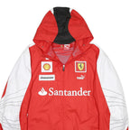 PUMA X FERRARI Mens Red & White Performance Zip Jacket L Polyester Motorsport