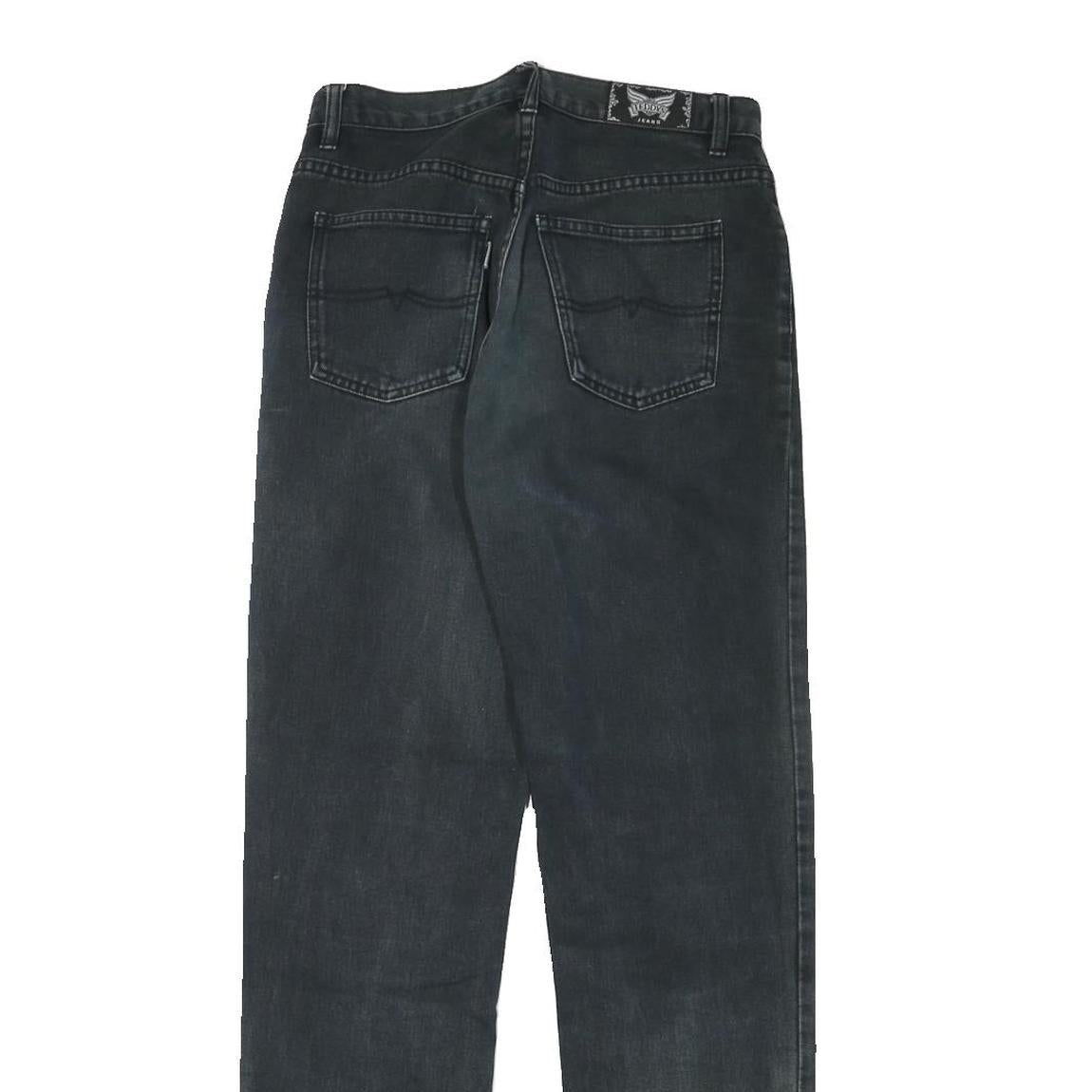 TEDDYS Womens Black Denim Regular Fit Straight Leg Cotton Blend Jeans W27 L31