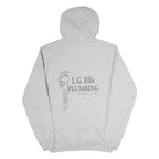 CARHARTT Mens Grey Hoodie S L.G. Ellis Plumbing Workwear Pullover Cotton