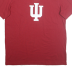 ADIDAS Mens Red IU Logo Graphic T-Shirt L Short Sleeve Crew Neck Casual