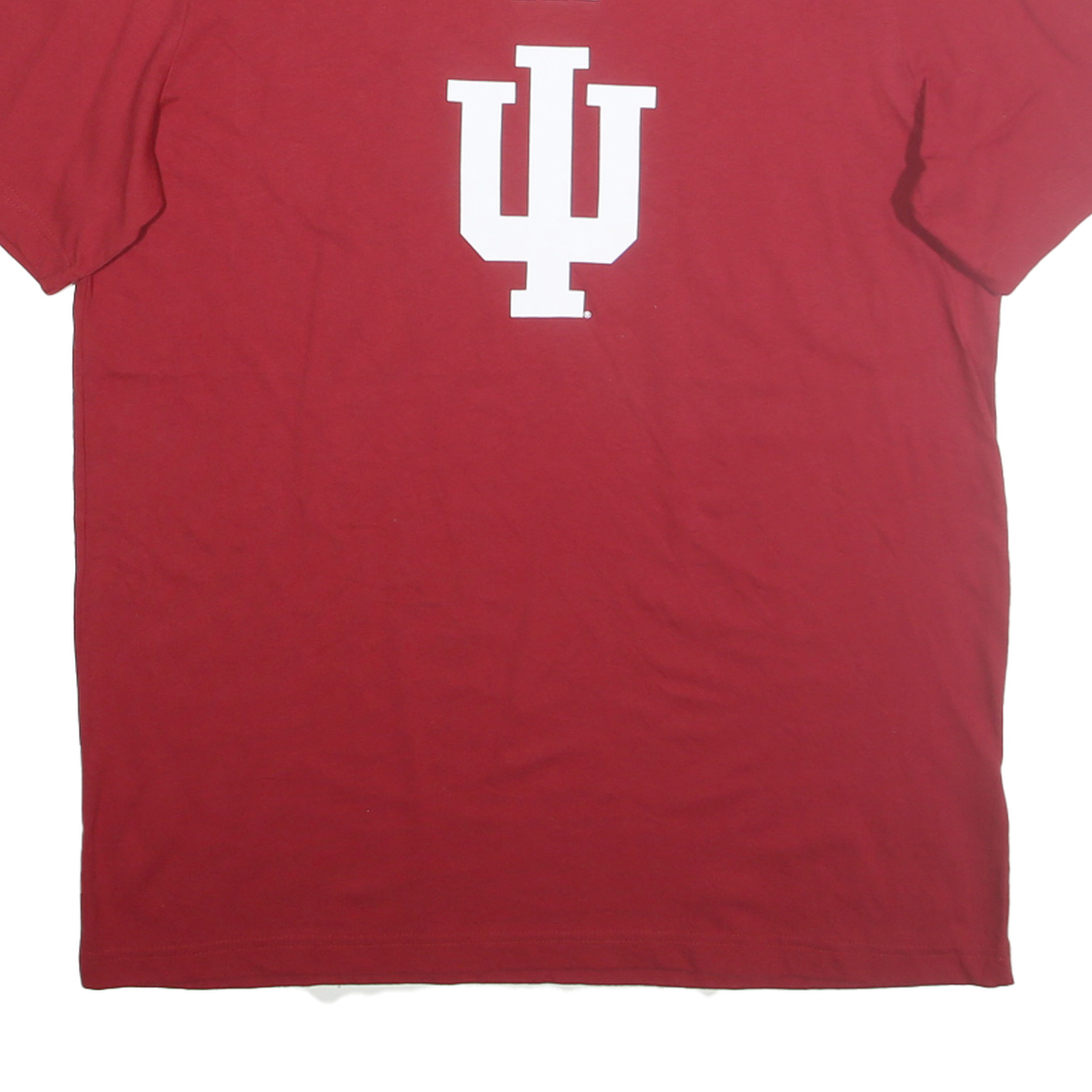 ADIDAS Mens Red IU Logo Graphic T-Shirt L Short Sleeve Crew Neck Casual