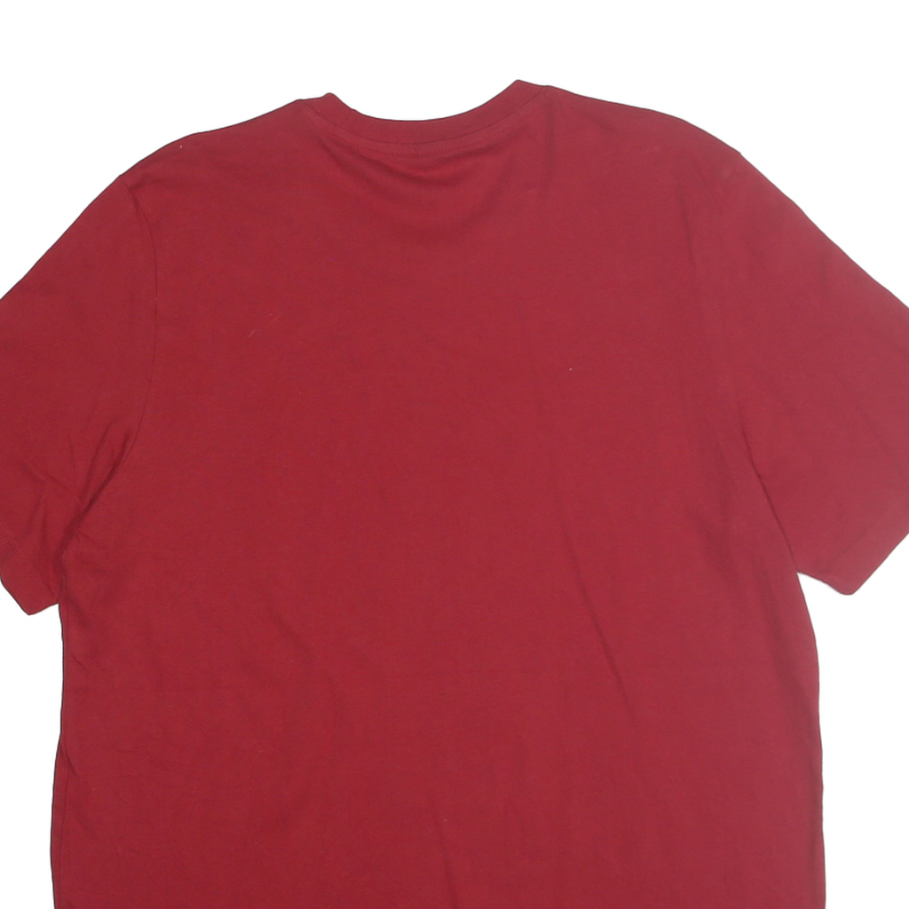 ADIDAS Mens Red IU Logo Graphic T-Shirt L Short Sleeve Crew Neck Casual