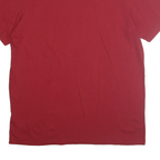 ADIDAS Mens Red IU Logo Graphic T-Shirt L Short Sleeve Crew Neck Casual