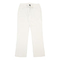 TWIK Womens Linen White Regular Fit Straight Trousers W28 L29 Casual Wear