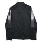 ADIDAS Womens Black & White Track Jacket S Polyester Zip Sportswear Athletic