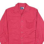 WRANGLER Mens Red Long Sleeve Shirt L Cotton Blend Casual Wear