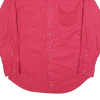 WRANGLER Mens Red Long Sleeve Shirt L Cotton Blend Casual Wear