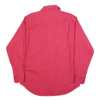 WRANGLER Mens Red Long Sleeve Shirt L Cotton Blend Casual Wear