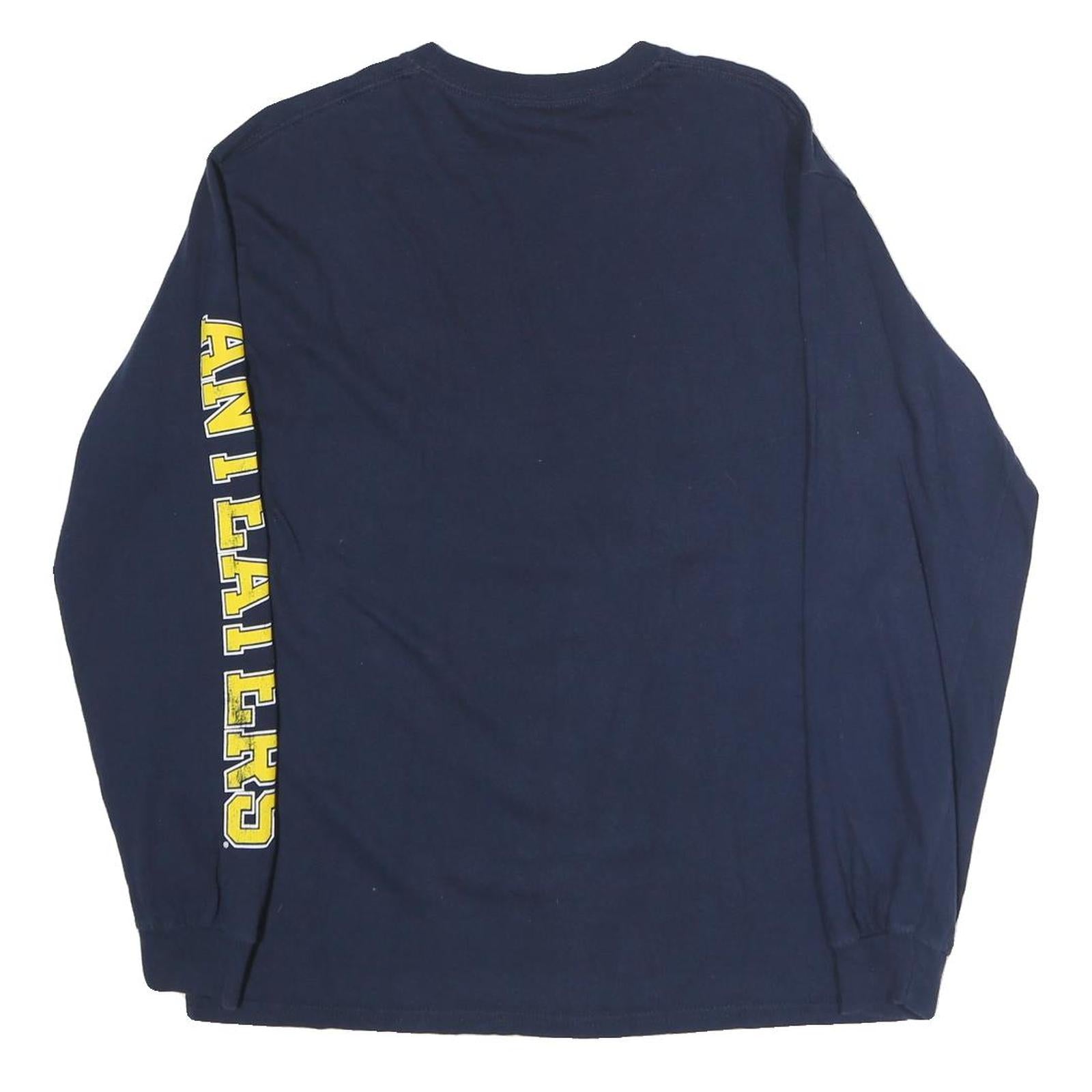 FANATICS Mens Navy Blue UC Irvine Long Sleeve Crew Neck Cotton T-Shirt M