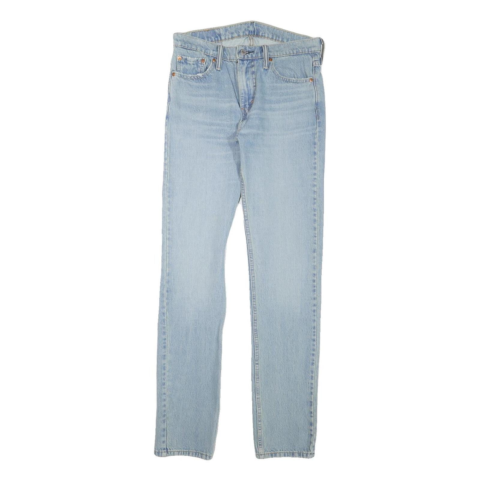 LEVI'S Mens Jeans Blue Slim Skinny Denim Light W29 L32 Zip Cotton Blend