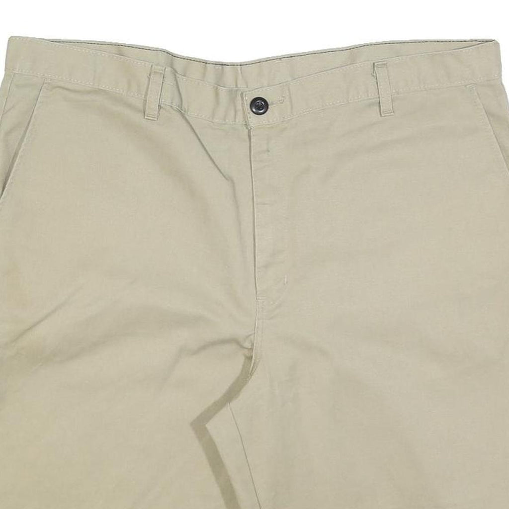 DICKIES Mens Shorts Beige XL W40 Cotton Blend Casual Workwear Pockets