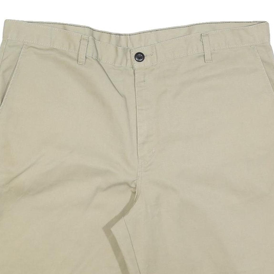 DICKIES Mens Shorts Beige XL W40 Cotton Blend Casual Workwear Pockets