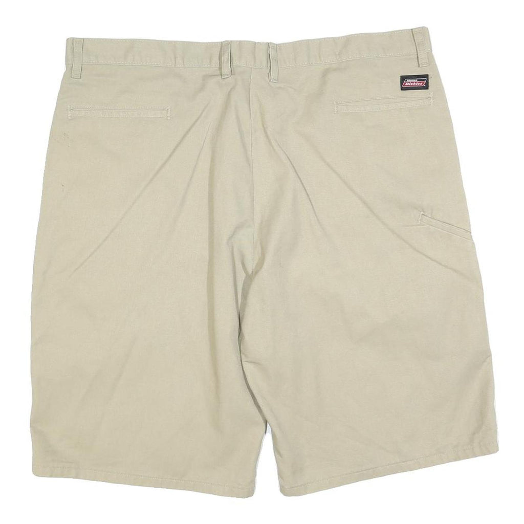 DICKIES Mens Shorts Beige XL W40 Cotton Blend Casual Workwear Pockets