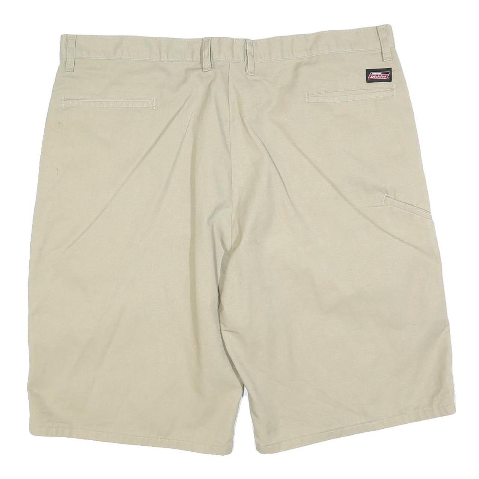 DICKIES Mens Shorts Beige XL W40 Cotton Blend Casual Workwear Pockets