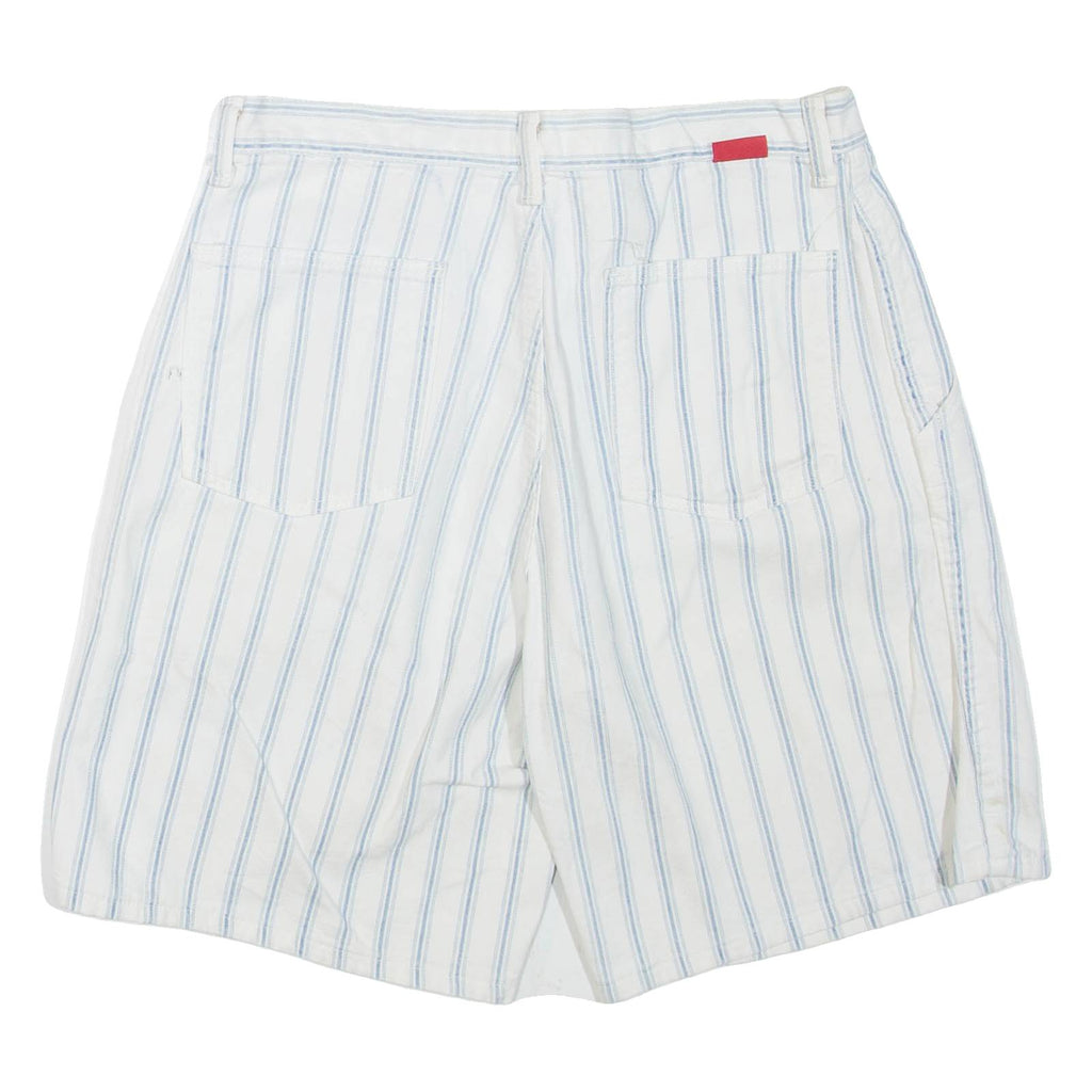 WRANGLER Womens Casual Shorts White Striped M W32