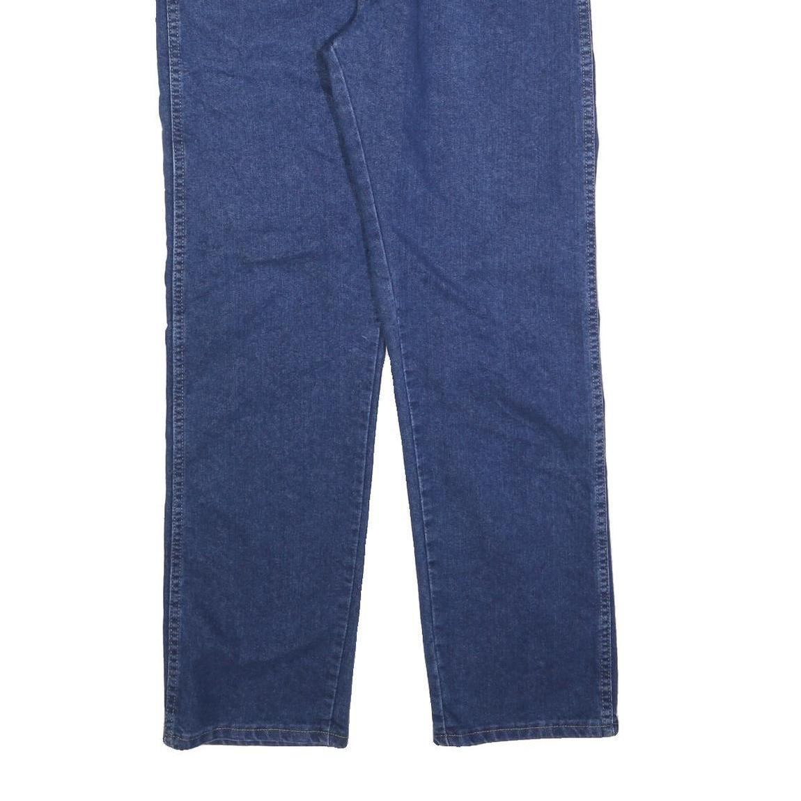 WRANGLER Mens Regular Fit Blue Denim Jeans Cotton Blend W34 L32 Classic Zip