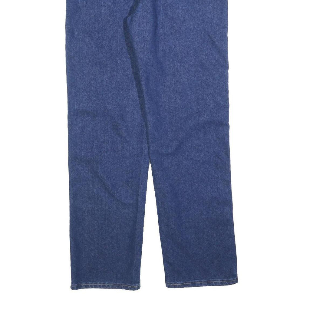 WRANGLER Mens Regular Fit Blue Denim Jeans Cotton Blend W34 L32 Classic Zip