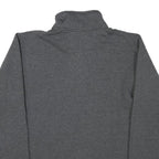 CHAMPION Mens Grey Quarter Zip S Cotton Blend Pullover Sweatshirt Casual