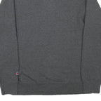 CHAMPION Mens Grey Quarter Zip S Cotton Blend Pullover Sweatshirt Casual