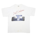 NATURALS Womens White Scott Goodyear Graphic T-Shirt One Size Short Sleeve Crew