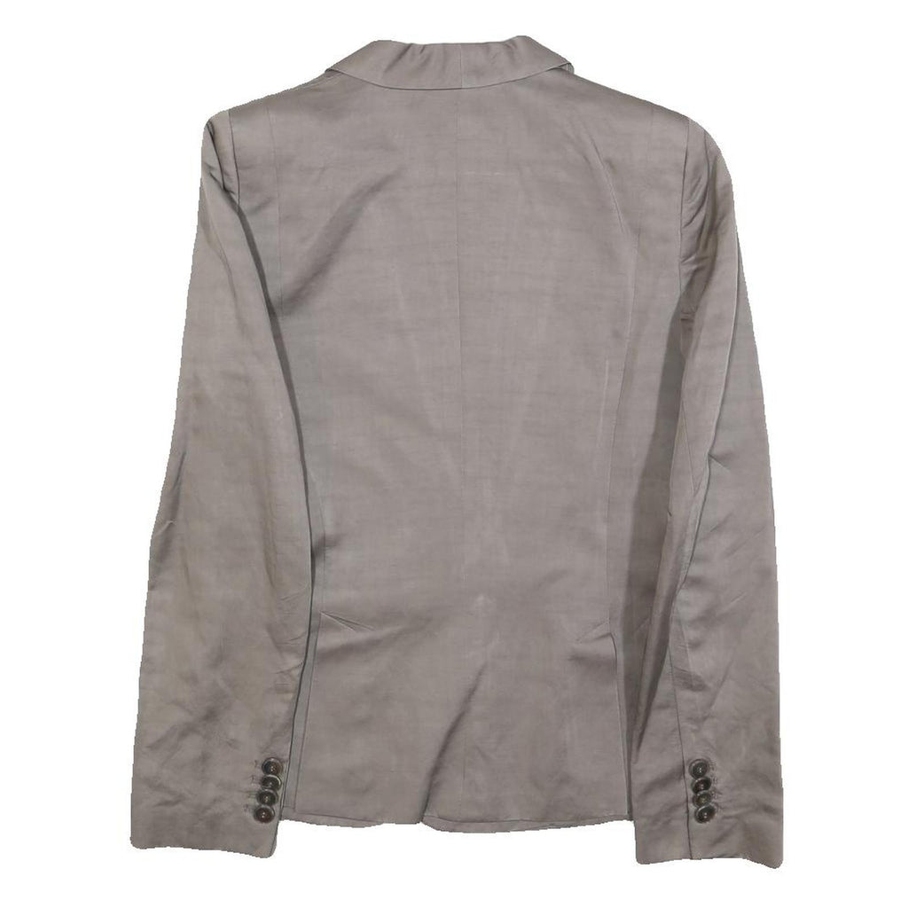 JOOP! Womens Grey Button Up Jacket M Polyester Blend Tailored Plain Stylish