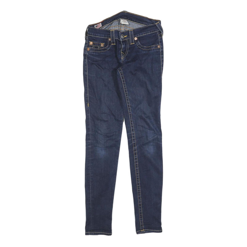 TRUE RELIGION Womens Jeans Blue Slim Skinny Denim Medium W28 L30 Stylish